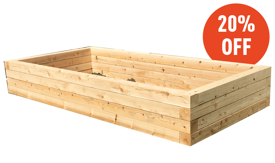 bufco square post series raised garden bed